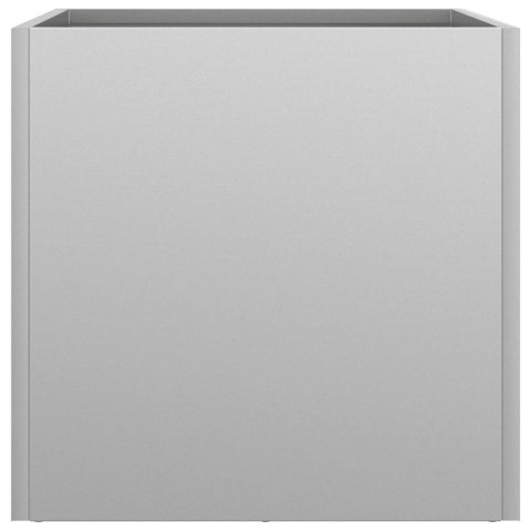 DONICE 2 SZT. SREBRNE 32X30X29CM STAL GALWANIZOWANA