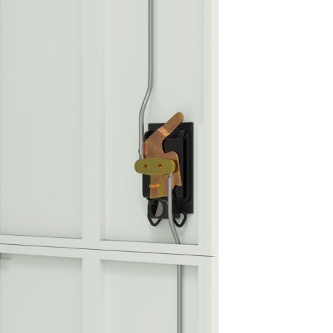 SZAFA NA DOKUMENTY JASNOSZARA 90X40X180CM STALOWA