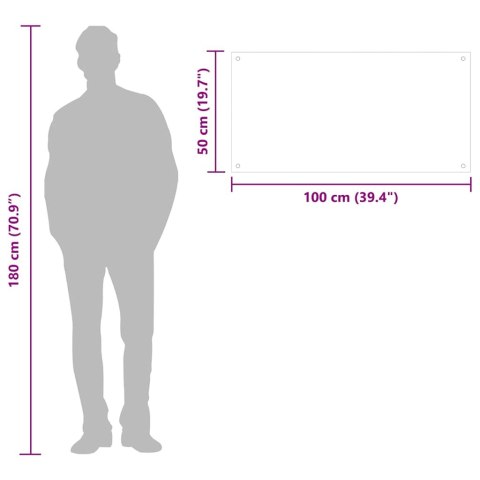 PANEL OCHRONNY DO KUCHNI PRZEZROCZYSTY 100X50CM SZKŁO