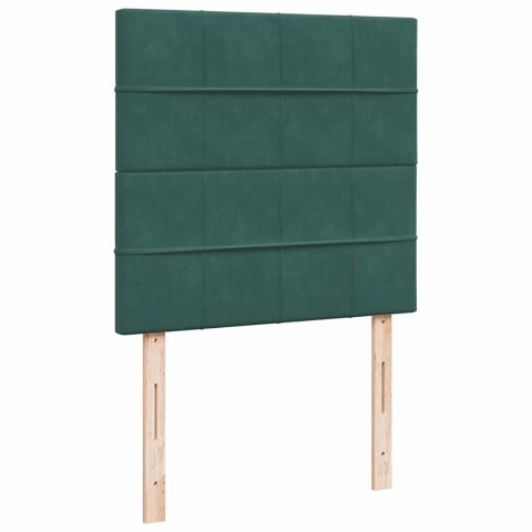 RAMA ŁÓŻKA OTOMANA Z MATERACAMI ZIELONA 90X200CM AKSAMIT