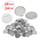 500 PRZYPINEK 58MM DO NADRUKU IDEALNE NA EVENTY