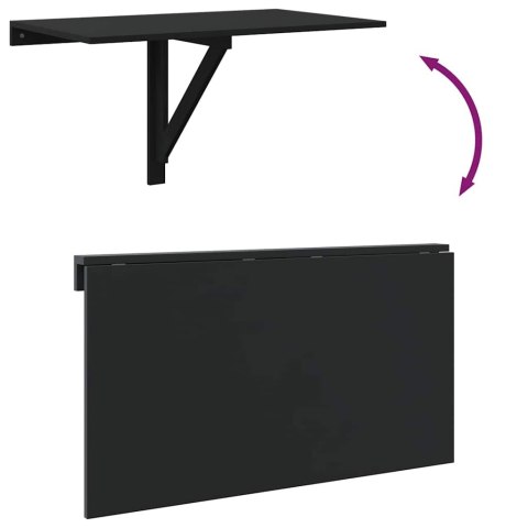 SKŁADANY STOLIK KAWOWY CZARNY 100X60X56CM