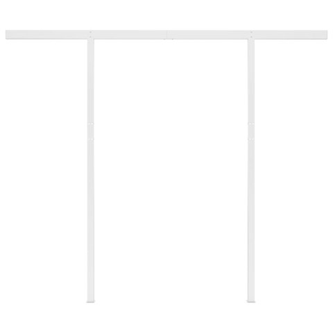 VidaXL Ręcznie zwijana markiza ze słupkami, 3,5x2,5m, antracytowa