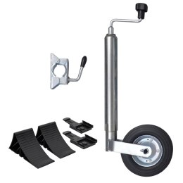 KOŁO PODPOROWE Z 1 ZACISKIEM I KLINAMI 48MM