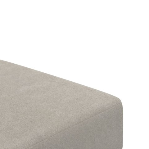 2-OSOBOWA KANAPA JASNOSZARA TAPICEROWANA AKSAMITEM