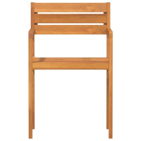 KRZESŁA OGRODOWE 2 SZT. 36X46X85CM LITE DREWNO AKACJOWE