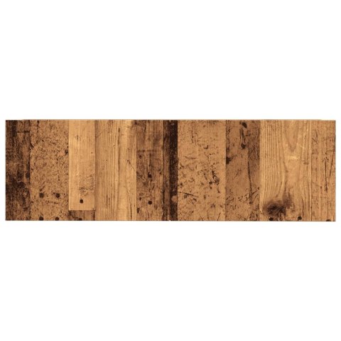 ŚCIENNE SZAFKI TV 2 SZT. STARE DREWNO 100X30X30CM