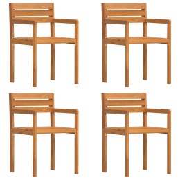 KRZESŁA OGRODOWE 4 SZT. 50X53X80CM DREWNO LITE AKACJA