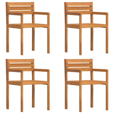 KRZESŁA OGRODOWE 4 SZT. 50X53X80CM DREWNO LITE AKACJA