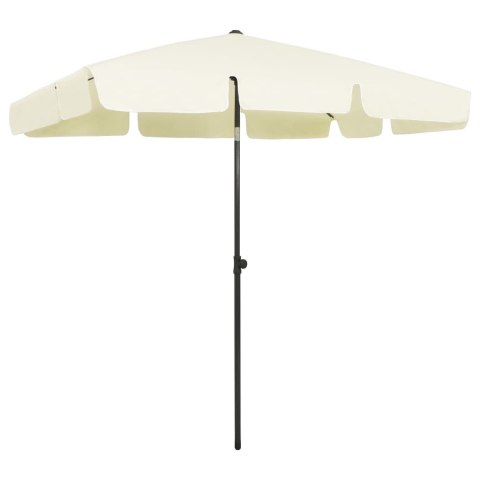 PARASOL PLAŻOWY PIASKOWY ŻÓŁTY 200X125CM