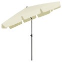 PARASOL PLAŻOWY PIASKOWY ŻÓŁTY 200X125CM