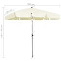 PARASOL PLAŻOWY PIASKOWY ŻÓŁTY 200X125CM