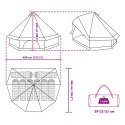 NAMIOT RODZINNY TIPI NIEBIESKI 8 OSÓB WODOODPORNY