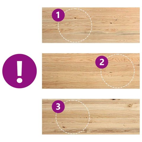 PARAPETY 2 SZT. SUROWE 110X40X2CM LITE DREWNO DĘBOWE