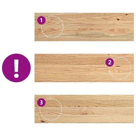 PARAPETY 2 SZT. SUROWE 70X20X2CM LITE DREWNO DĘBOWE