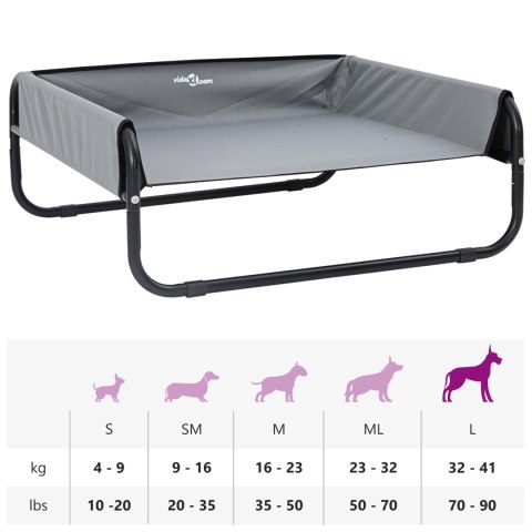 PODWYŻSZONE LEGOWISKO DLA PSA IDEALNE NA OGRÓD DO DOMU 85X85X33CM