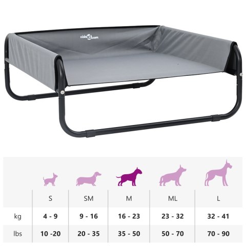 PODWYŻSZONE LEGOWISKO DLA PSA IDEALNE NA OGRÓD DO DOMU 70X70X28,5CM