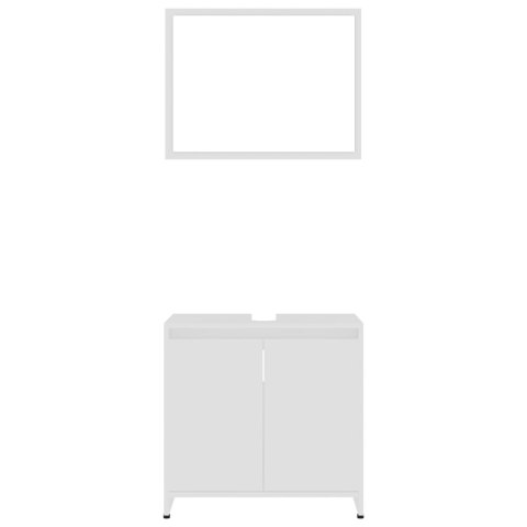 4-CZĘŚCIOWY ZESTAW MEBLI ŁAZIENKOWYCH BIAŁY