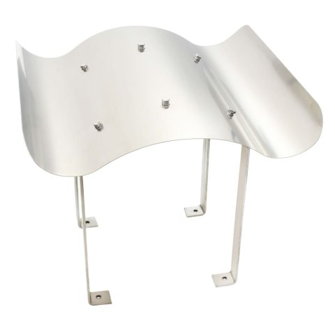 NASADA KOMINOWA ZE STALI NIERDZEWNEJ SREBRNA