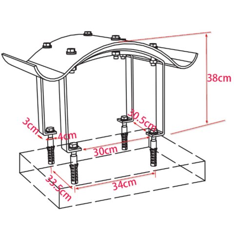 NASADA KOMINOWA ZE STALI NIERDZEWNEJ SREBRNA