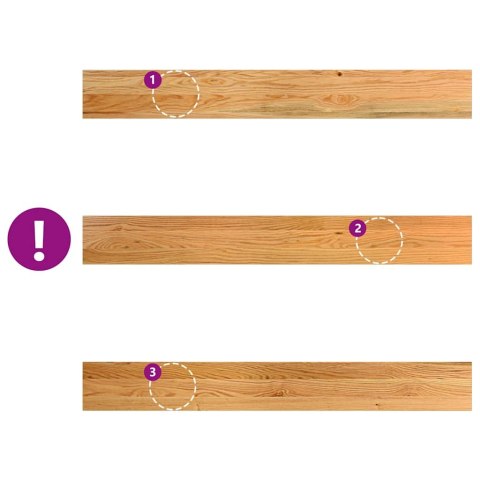 PARAPETY 2 SZT. JASNOBRĄZOWY 120X15X2CM LITE DREWNO DĘBOWE