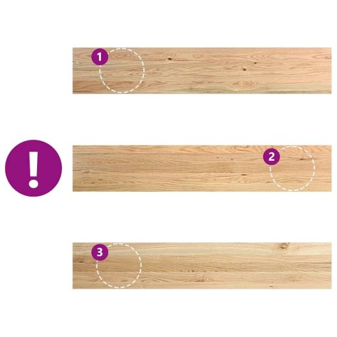 PARAPETY 2 SZT. SUROWE 140X25X2CM LITE DREWNO DĘBOWE