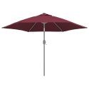 POKRYCIE DO PARASOLA OGRODOWEGO BORDOWE 300CM 6 ŻEBER