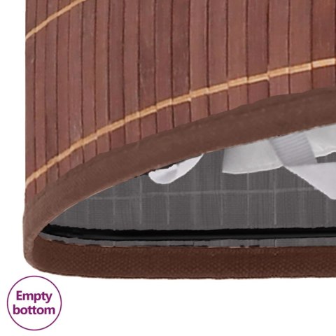 BAMBUSOWY KOSZ NA PRANIE NAROŻNY BRĄZOWY 60 L