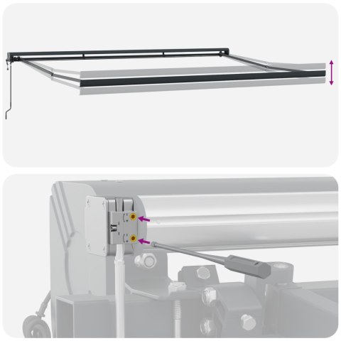 AUTOMATYCZNY DASZEK ROZKŁADANY W PASKI WIELOKOLOROWE 400X300CM
