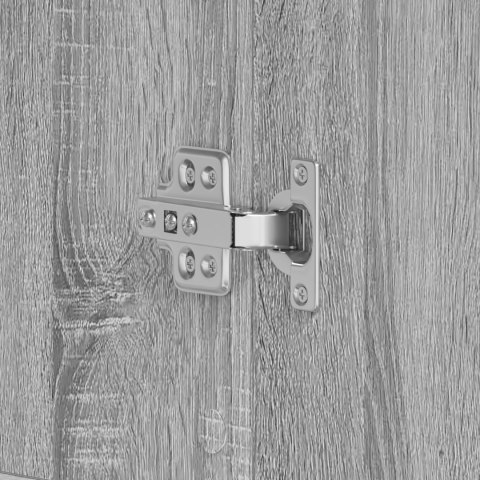 VidaXL Szafka na buty Szary Sonoma 80x39x180 cm Płyta wiórowa