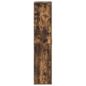 SZAFKA NA BUTY WĘDZONY DĄB 80X39X180CM DREWNO INŻYNIERYJNE