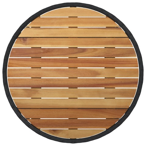 ZESTAW JADALNIANY DO OGRODU 5-CZĘŚCIOWY CZARNY Z POLIRATTANU