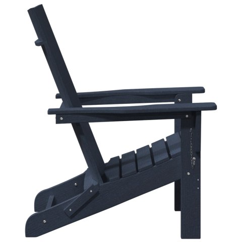 KRZESŁA SKŁADANE ADIRONDACK 2 SZT. GRANATOWE 74.5X80.5X90CM HDPE SKŁADANE KRZESŁO ADIRONDACK GRANATOWE 74.5X80.5