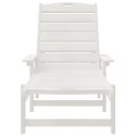 LEŻAKI SŁONECZNE 2 SZT. BIAŁY 162X53X98.5CM HDPE