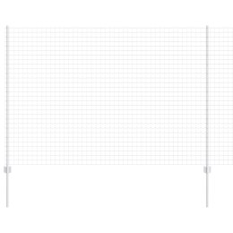 EURO PŁOT Z 10 SŁUPKAMI SREBRNY 1,5X10M STAL