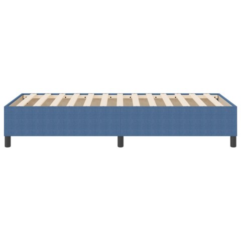 BOX SPRING BED NIEBIESKI 90X200CM Z MATERIAŁU SZTRUKSOWEGO