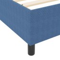 BOX SPRING BED NIEBIESKI 90X200CM Z MATERIAŁU SZTRUKSOWEGO