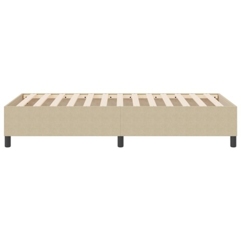 BOX SPRING ŁÓŻKO JASNOZIELONE SZARE 90X200CM Z TKANINY SZTRUKSOWEJ