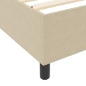 BOX SPRING ŁÓŻKO JASNOZIELONE SZARE 90X200CM Z TKANINY SZTRUKSOWEJ
