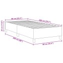BOX SPRING ŁÓŻKO JASNOZIELONE SZARE 90X200CM Z TKANINY SZTRUKSOWEJ