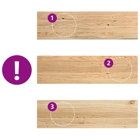 PARAPETY 2 SZT. SUROWE 90X25X2CM LITE DREWNO DĘBOWE