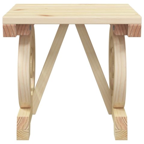 PODNÓŻEK OGRODOWY 40X36,5X38,5CM LITE DREWNO JODŁOWE