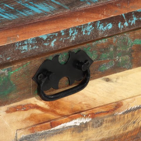 SZAFKA NA BUTY ŁAWKA LITE DREWNO Z ODZYSKU