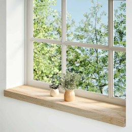 PARAPETY 2 SZT. SUROWE 90X20X2CM LITE DREWNO DĘBOWE