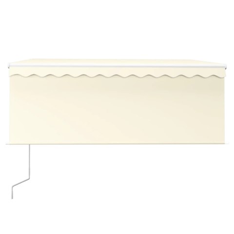 AUTOMATYCZNIE ZWIJANA MARKIZA Z ZASŁONĄ 3X2,5M KREMOWA