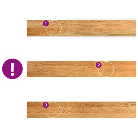 VidaXL Parapety 2 szt., jasnobrązowy, 100x15x2 cm, lite drewno dębowe