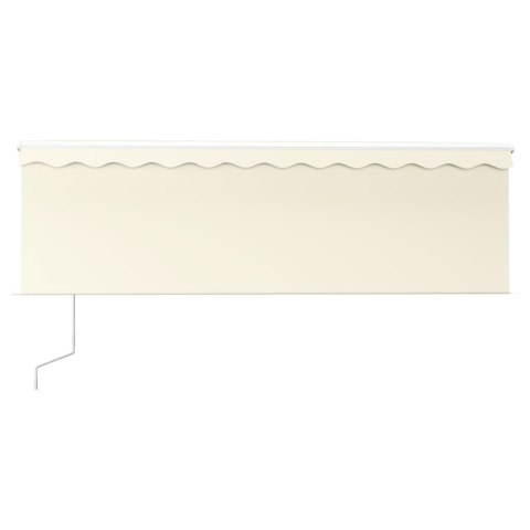 AUTOMATYCZNIE ZWIJANA MARKIZA Z ZASŁONĄ 4X3M KREMOWA