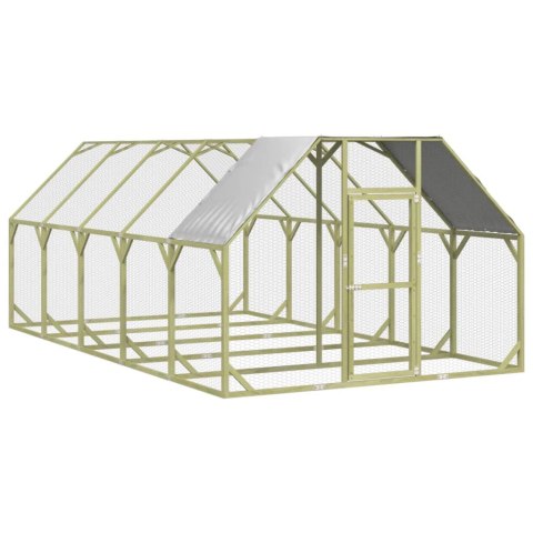 KLATKA DLA KURCZĄT 268X500X190CM IMPREGNOWANE DREWNO SOSNOWE