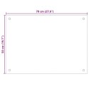 PANELE OCHRONNE DO KUCHNI CZARNE 2 SZT. 70X50CM SZKŁO