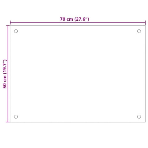 PANELE OCHRONNE DO KUCHNI CZARNE 2 SZT. 70X50CM SZKŁO